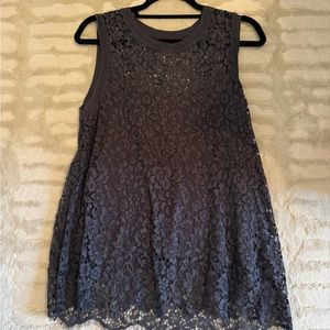 Generation Love Slate Grey Lace Tank Size M